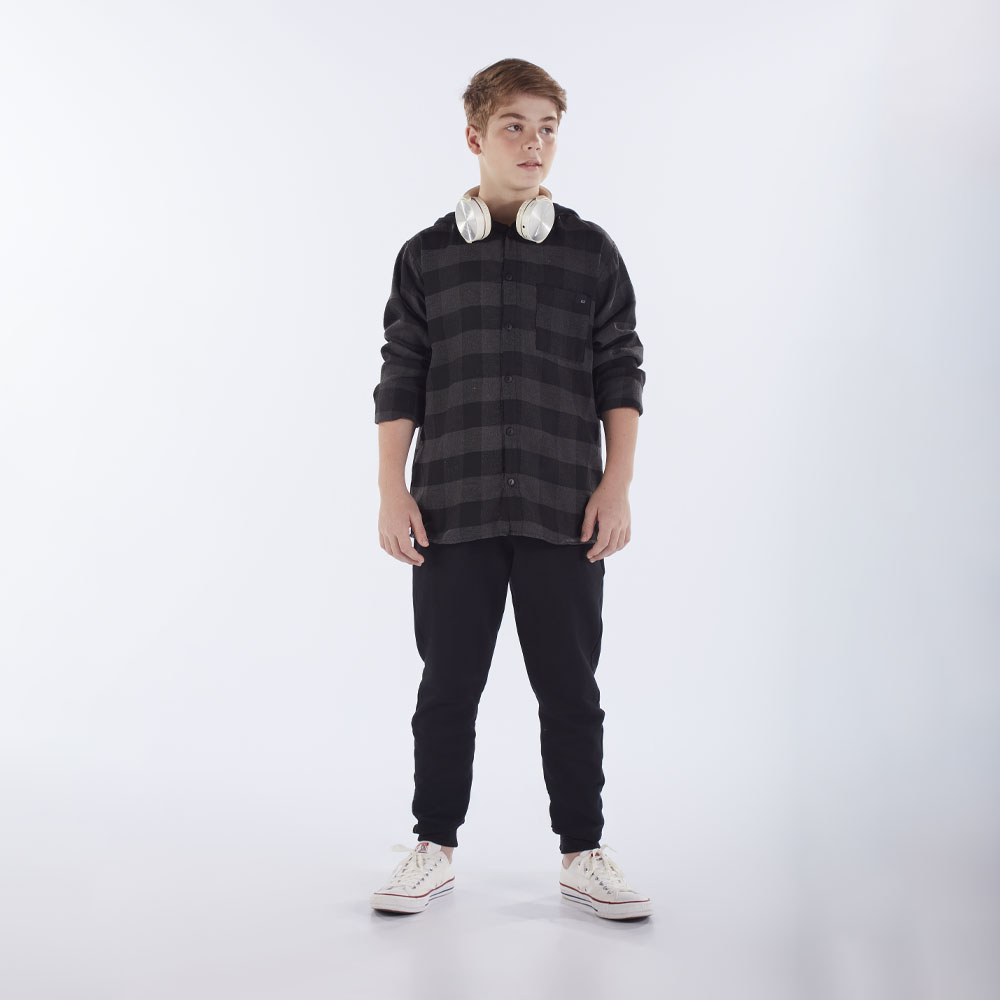 Camisa Juvenil Menino - Cinza - 52963-1339