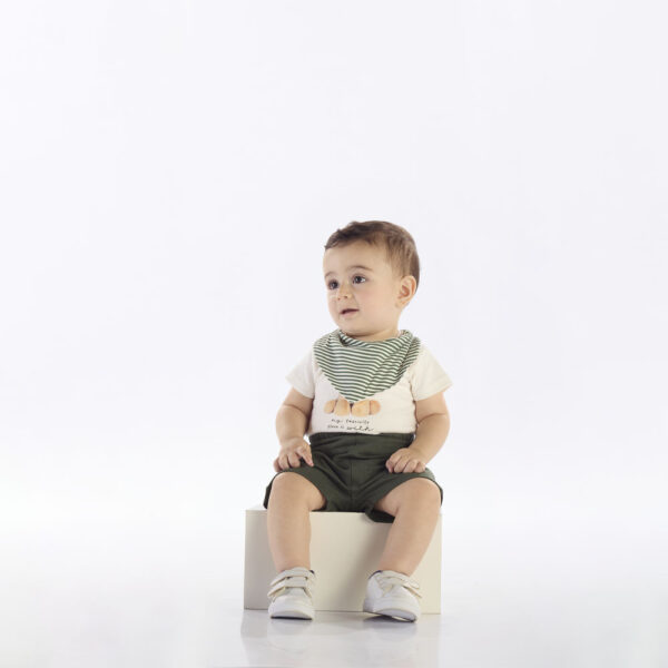 Conjunto Bege Bebê Pulla Bulla Menino - 53270-1271