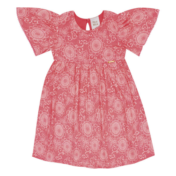 Vestido Vermelho Primeiros Passos Pulla Bulla Menina - 53316-1360