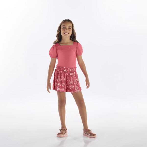 Conjunto Vermelho Infantil Pulla Bulla Menina - 53432-1342