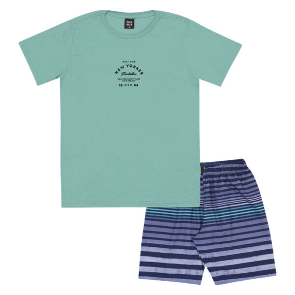 Conjunto Verde Juvenil Pulla Bulla Menino - 53568-348